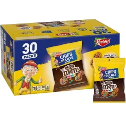 Keebler M&M's Chip Deluxe Mini Chocolate Cookies, 1.6 oz., 30/Box (209-00466)