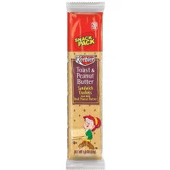 Keebler Toast and peanut butter Sandwich Crackers, 1.8 oz., 12 Packs/Box (KEE21166)
