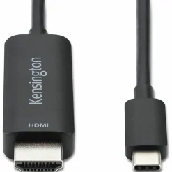Kensington 6' HDMI to USB-C Cable, Male to Male, Black (K38343WW)