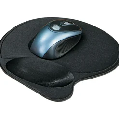 Kensington Ergonomic Wrist Pillow Gel Mouse Pad/Wrist Rest, Non-Skid Base, Black (L57822US)