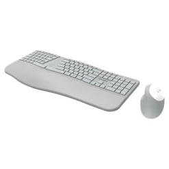 Kensington Pro Fit K75407US Wireless Ergonomic Keyboard and Mouse Combo, Gray