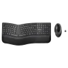 Kensington Pro Fit Wireless Ergonomic Keyboard and Optical Mouse Combo, Black (K75406US)