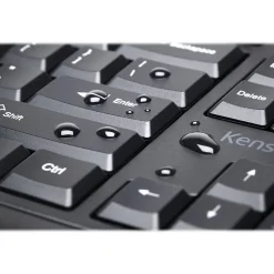 Kensington Pro Fit Wireless Ergonomic Keyboard and Optical Mouse Combo, Black (K75406US)