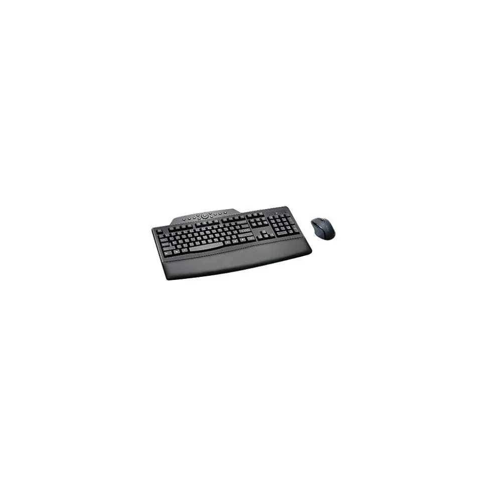Kensington Pro Fit Wireless Comfort Desktop Set Ergonomic Keyboard and Mouse Combo, Black (K72403US)