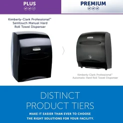 Kimberly-Clark Sanitouch Hardwound Paper Towel Dispenser, Smoke (09996)