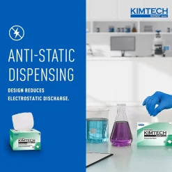 Kimtech SCIENCE KIMWIPES Delicate Task Durable Fibers Cleaning Wipers, 8.4