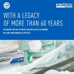 Kimtech Science Kimwipes Delicate Task Fabric Cleaning Wipers, White, 92 Wipers/Box, 15/Carton (34721)