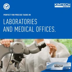 Kimtech Science Kimwipes Delicate Task Fabric Cleaning Wipers, White, 92 Wipers/Box, 15/Carton (34721)