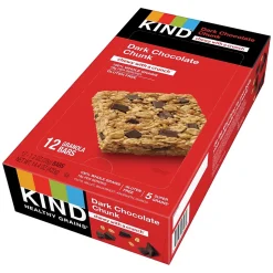 KIND Healthy Grains Gluten Free Dark Chocolate Chunk Nut Bar, 12 Bars/Box (PHW18082)