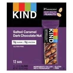 KIND Kind Gluten Free Salted Caramel & Dark Chocolate Nut Bar, 12 Bars/Box (PHW26961)