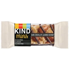KIND Minis Bars, Salted Caramel Dark Chocolate Nut/Dark Chocolate Almond Coconut, 0.7 Oz., 20/Pack (27970)