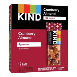 KIND PLUS Gluten Free Cranberry Almond Nutrition Bar, 1.4 oz., 12 Bars/Box (PHW17211)