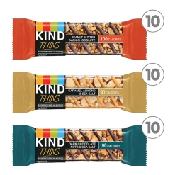 KIND Thins Variety Pack, 0.74 oz, 30/oxX (600-00776)