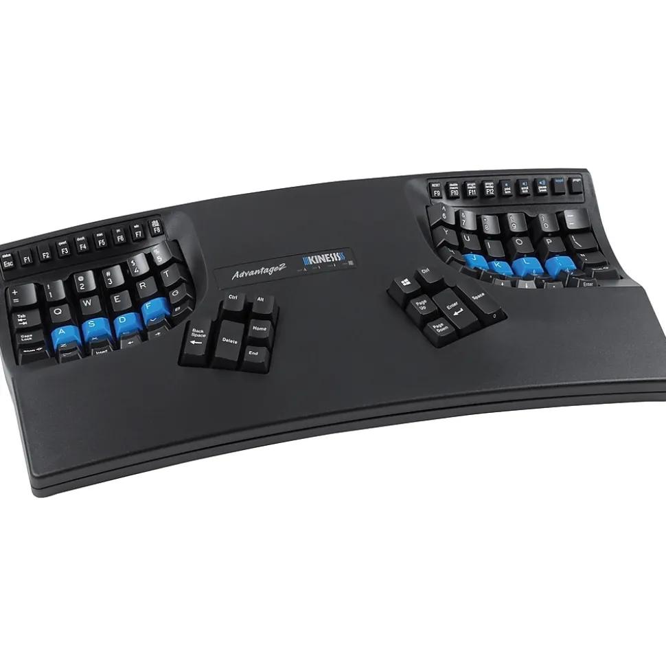 Kinesis Advantage2 Ergonomic Keyboard, Black (KB600)