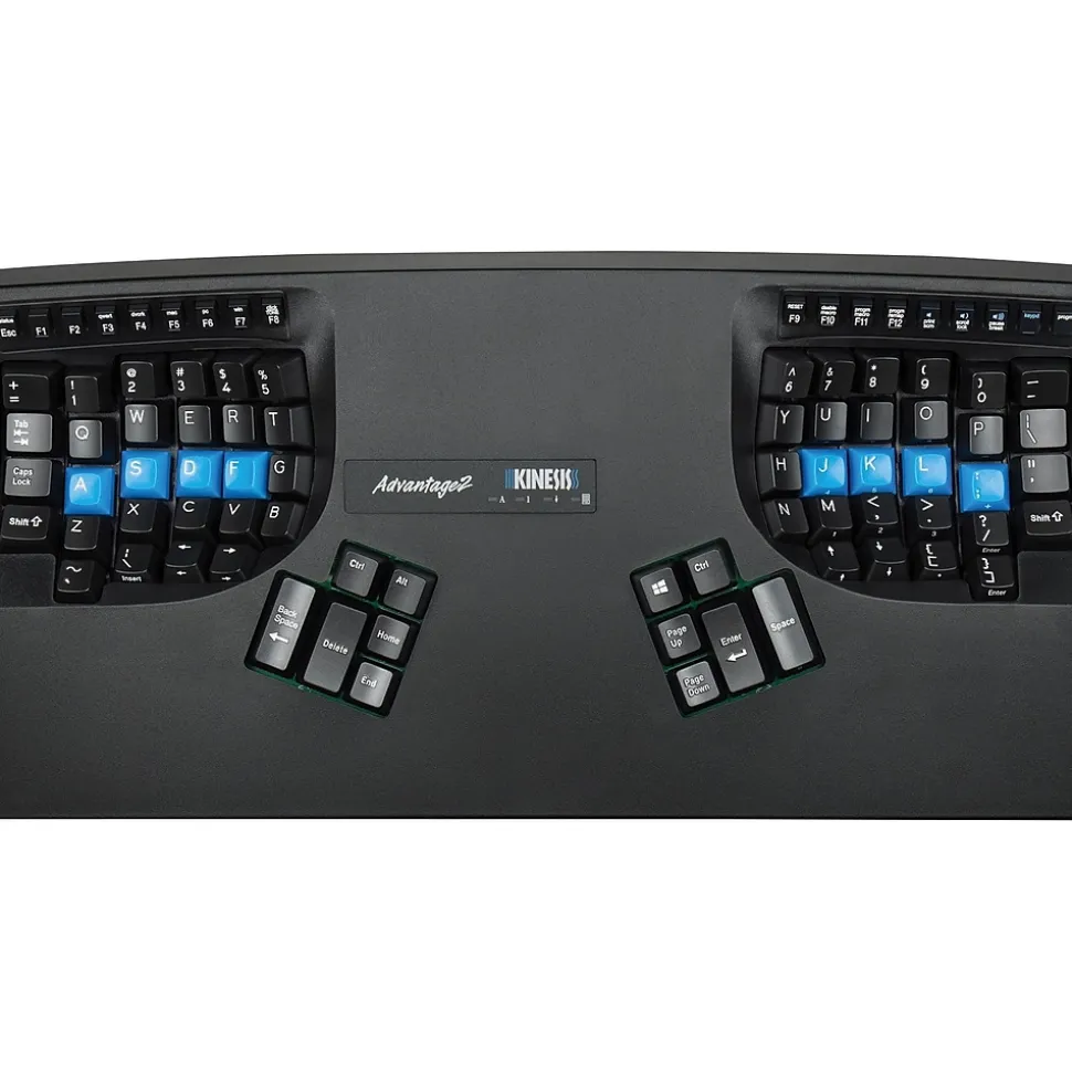 Kinesis Advantage2 Ergonomic Keyboard, Black (KB600)