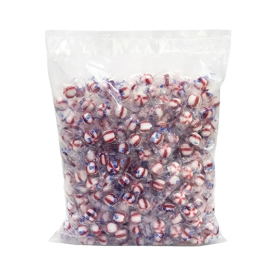 King Leo Soft Peppermint Mints, 80 oz., 400 Pieces/Pack (210-00050)
