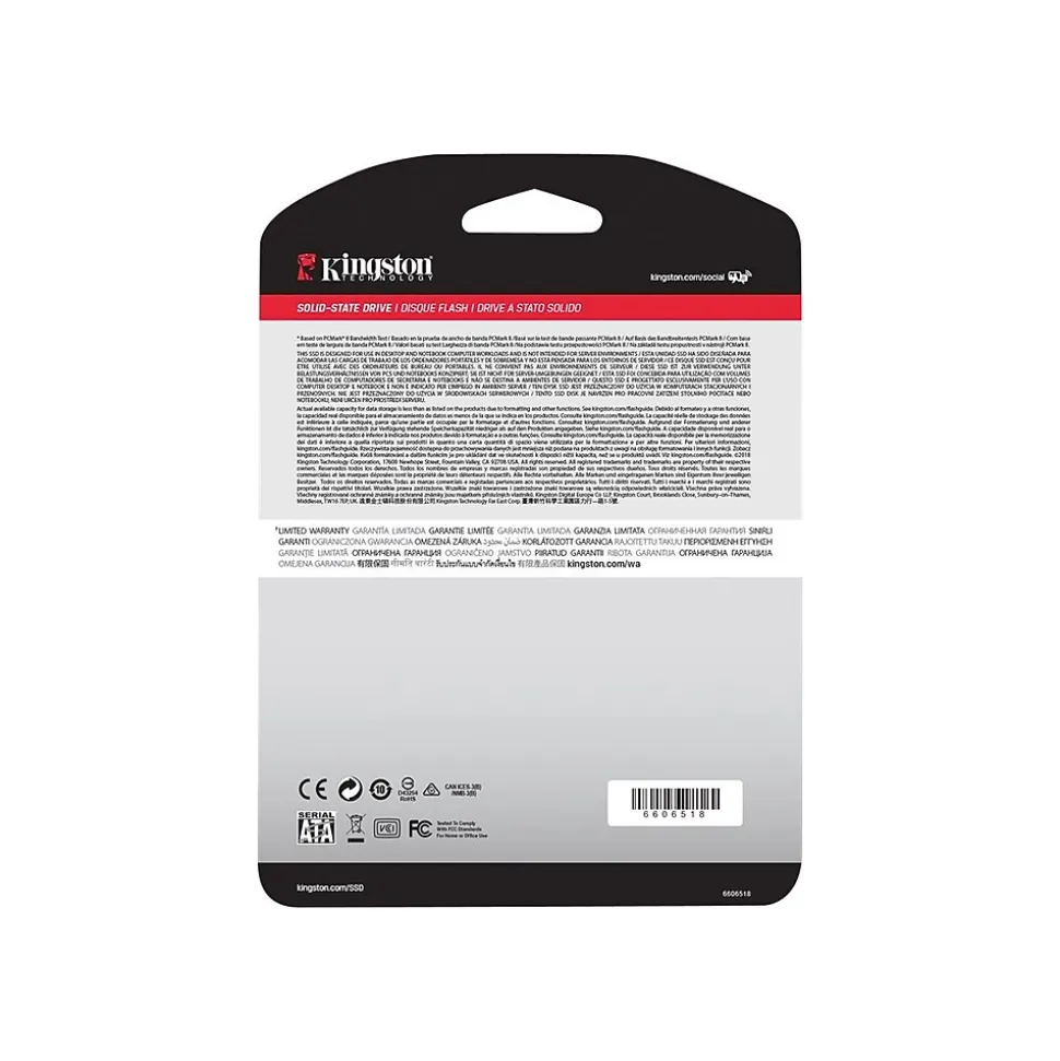 Kingston Q500 480GB 2.5" SATA III Internal Solid State Drive, TLC (SQ500S37/480G)