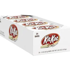 Kit Kat White Crème Milk Chocolate Candy Bar, 1.5 oz., 24 (246-00182)