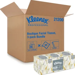 Kleenex Boutique Facial Tissue, 2-ply, 95 Tissues/Box, 36 Boxes/Pack (21200)