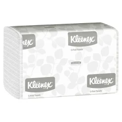 Kleenex C-Fold Paper Towels, 1-Ply, 150 Sheets/Pack, 16 Packs/Carton (01500)