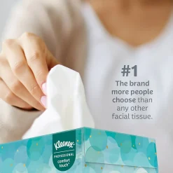 Kleenex Junior Facial Tissue, 2-ply, 48 Tissues/Box, 64 Boxes/Pack (21195)
