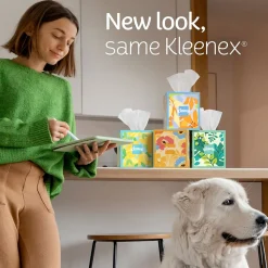 Kleenex Lotion Facial Tissue, 3-Ply, 60 Sheets/Box, 4 Boxes/Pack (54289)