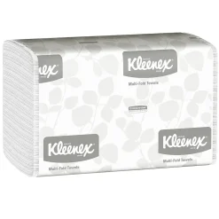 Kleenex Multifold Paper Towels, 1-ply, White, 150 Sheets/Pack, 16 Packs/Carton (01890)