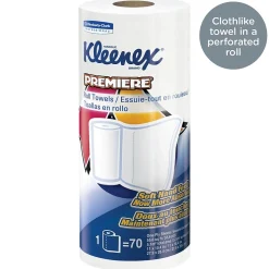 Kleenex Premiere Paper Towels, 1-ply, 70 Sheets/Roll, 24 Rolls/Pack (13964)