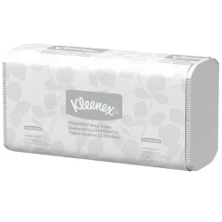 Kleenex Premiere Recycled Multifold Paper Towels, 1-ply, 120 Sheets/Pack, 25 Packs/Carton (13253)