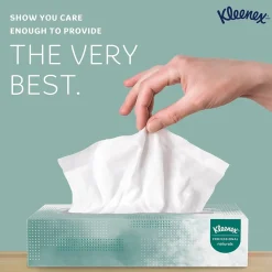 Kleenex Professional Naturals Standard Facial Tissue, 2-Ply, White, 125 Sheets/Box, 48 Boxes/Case (21601)