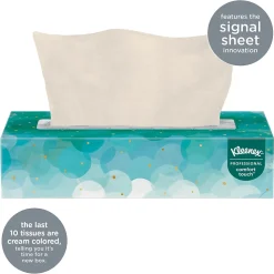 Kleenex Standard Facial Tissues, 2-Ply, 100 Sheets/Box, 10 Boxes/Pack (13216)