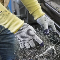 KleenGuard G60 Cut-Resistant Nitrile Cut Protection Gloves, Large, Purple (97432)