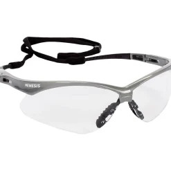 KleenGuard Nemesis® Safety Glasses, Clear Anti-Fog Lenses with Inferno/Red Frame, 1/Pair (47388)