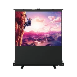 Kodak 80" Portable Manual Floor Projector Screen, Matte White/Black (RODPJSPFU80)
