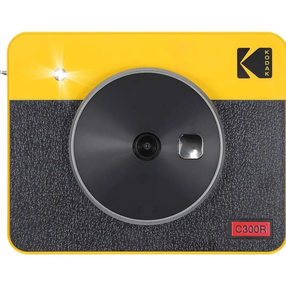 Kodak Mini Shot 3 Retro Instant Camera, Black/Yellow (C300RY)
