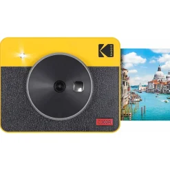 Kodak Mini Shot 3 Retro Instant Camera, Black/Yellow (C300RY)