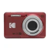 Kodak PIXPRO 16MP Digital Point and Shoot Camera, 5x Optical Zoom, Red (FZ55-RD)
