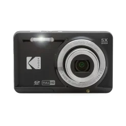 Kodak PIXPRO 16MP Point and Shoot Digital Camera, 5x Optical Zoom, Black (FZ55-BK)