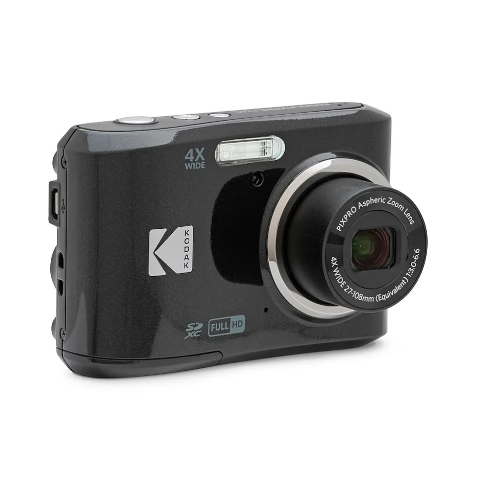 Kodak PIXPRO 16MP Point and Shoot Digital Camera, 4x Optical Zoom, Black (FZ45-BK)