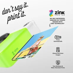 KODAK Printomatic Mini Full-Color 5MP Instant Print Digital Camera, Green (RODOMATICGN)