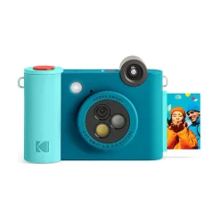 Kodak Smile+ 5 Megapixels Digital Instant Print Camera, Teal/Blue (RODSMPCAMBL)
