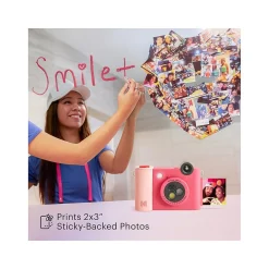 Kodak Smile+ 5 Megapixels Digital Instant Print Camera, Fuchsia (RODSMPCAMFS)