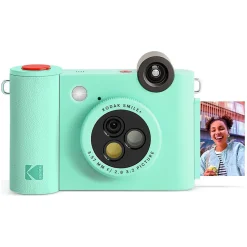 Kodak Smile+ 5 Megapixels Digital Instant Print Camera, Green (RODSMPCAMGN)