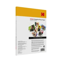 Kodak Snapshot Glossy Photo Paper, 8.5" x 11", 50 Sheets/Pack (41301)