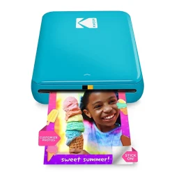 Kodak Step Mobile Zero Ink Instant Photo Printer, Single-Function, Blue (RODMP20AMZBL)