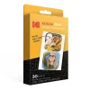 Kodak Zink Premium Pre-Cut Sticker Photo Paper, 2" x 3", 30 Sheets/Pack (RODZ2X330C)