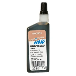 Koh-I-Noor Technical Inks Universal Drawing Ink Brown [Pack Of 3]