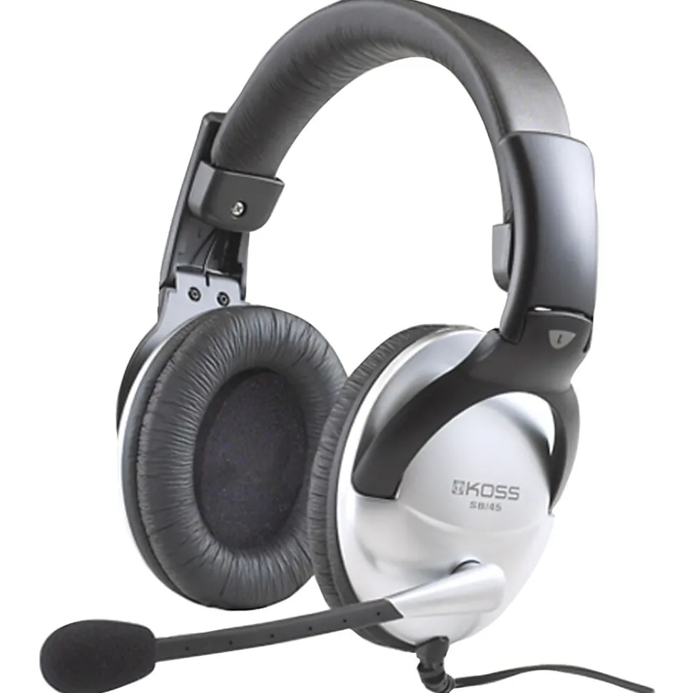 Koss 159203 S-B45 Communication Headsets, White (SB45)