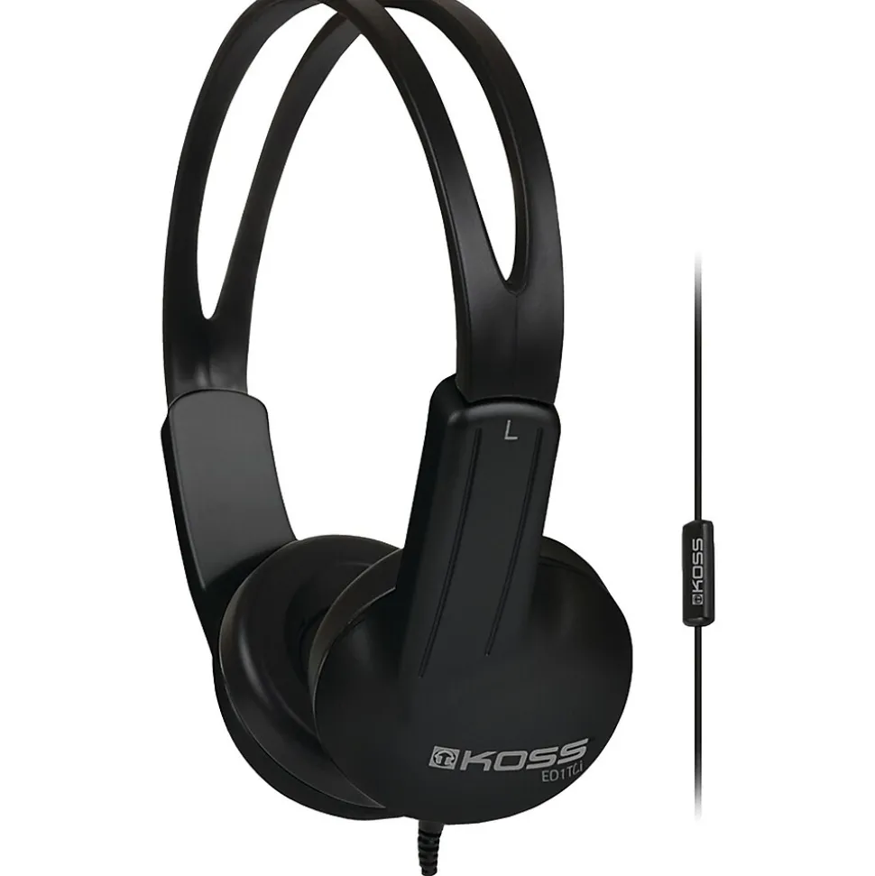 Koss Stereo On-Ear Headphones, Black (ED1TCI)