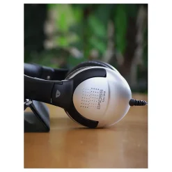 Koss UR29 Over-Ear Mix Jockey Headphone with In-Line Mic, Silver (Y77570)